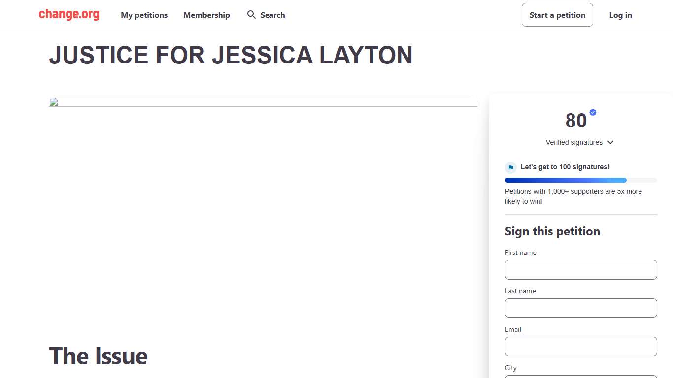 Petition · JUSTICE FOR JESSICA LAYTON - United States · Change.org